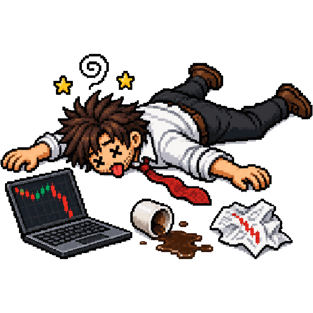 Comprou no Topo, boneco de Cripto caído no chão