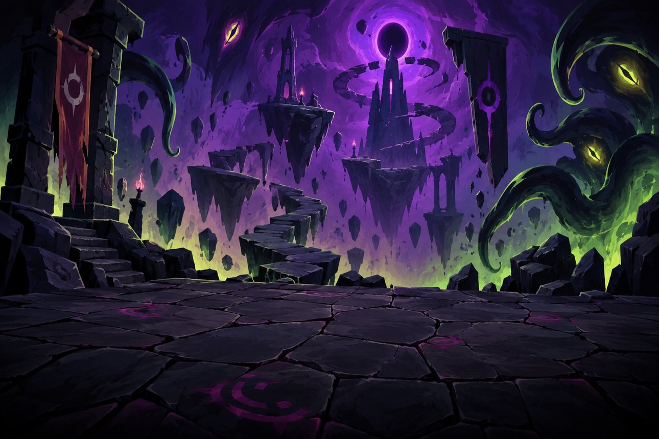 Acto 3: Más Allá, mapa de Slay the Spire 2 no fundo da carta de come-piso