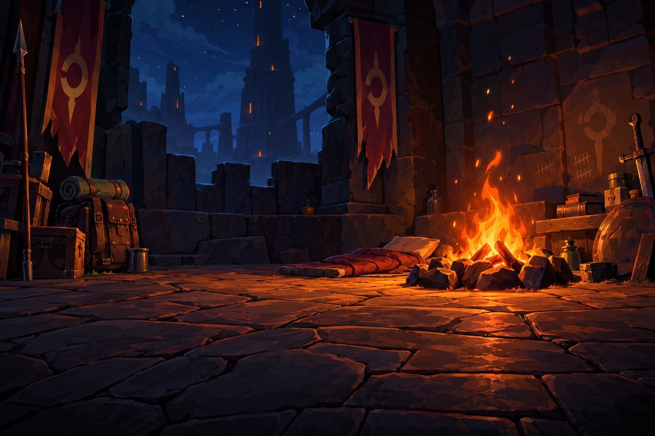 La Hoguera, mapa de Slay the Spire 2 no fundo da carta de come-piso
