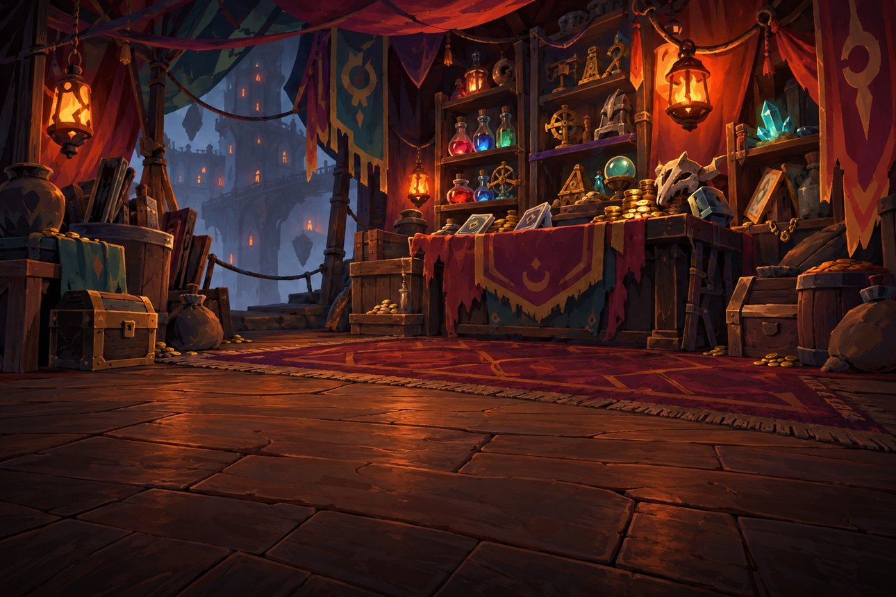 A Loja, mapa de Slay the Spire 2 no fundo da carta de come-piso